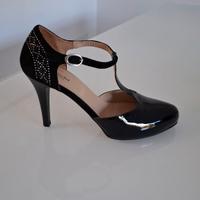 SCARPE DONNA NERO GIARDINI NERE