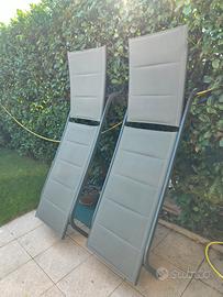 Coppia lettini da giardino 