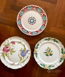 Piatti in maiolica italiana Cantagalli