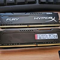 16 GB RAM hyper X Fury DDR4 2666Mhz CL15