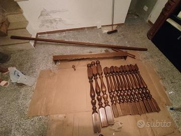 corrimano in legno 
