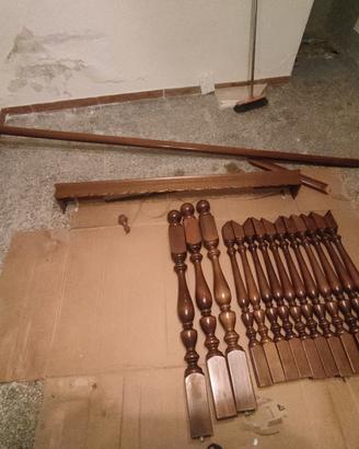 corrimano in legno 
