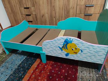 lettino Disney Ariel da bambina 3 anni - 6/7 anni