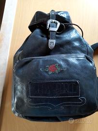Zaino vintage El Charro in pelle nera