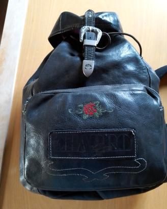 Zaino vintage El Charro in pelle nera