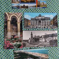Originali cartoline vintage formato grande viaggia