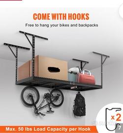 Scaffale da soffitto per garage o cantina