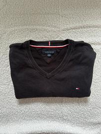 Tommy Hilfiger | Maglione a V |  Nero | Taglia XL