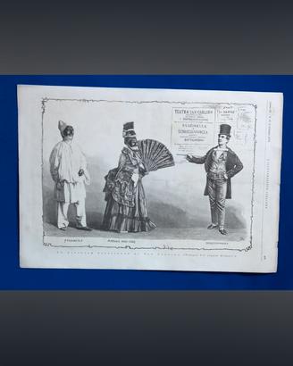 stampa maschere  napoletane