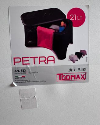 Toomax tavolino Petra bianco in plastica 59x39x36h