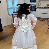 vestito carnevale principessa 7/8 anni