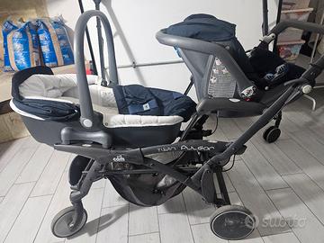 passeggino trio gemellare