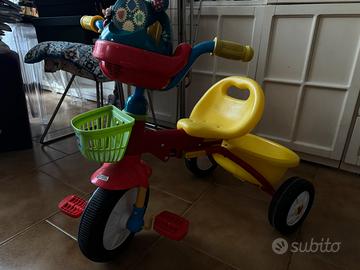 Triciclo Topolino Pieghevole con Luci e Suoni