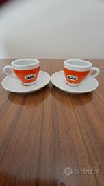 2 tazzine con piattino caffè Hag 