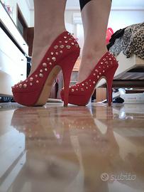 Scarpe decollete borchie n.36