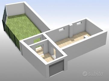 Bilocale con Giardino - Centro di Bisenti - Teramo