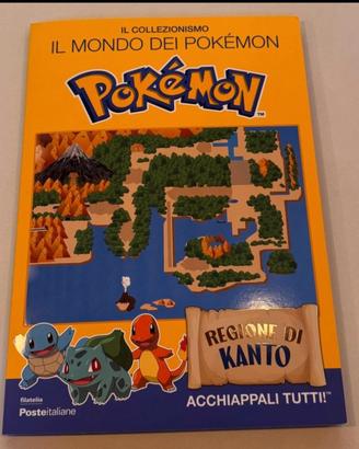 FOLDER FILATELIA POKEMON REGIONE KANTO E HOENN