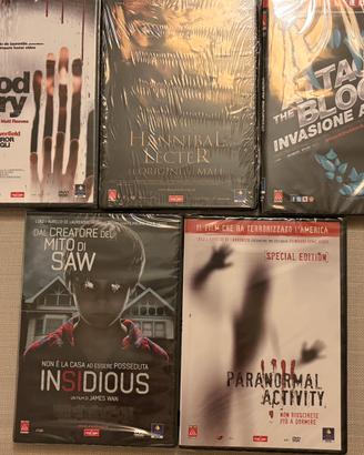 Lotto 5 dvd horror originali sigillati