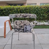 Sedia in decoupage Diabolik & Quadro Diabolik 