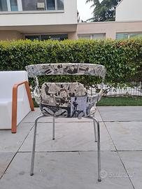 Sedia in decoupage Diabolik & Quadro Diabolik 