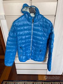 Piumino in vera piuma d’oca blu Brekka nuovo tg. S