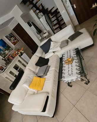 Divani angolare in pelle