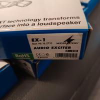 monacor EX-1 audio exciter altoparlanti per vetro