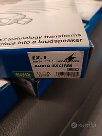 monacor EX-1 audio exciter altoparlanti per vetro