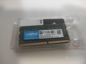 RAM DDR4 SODIMM 8GB 3200mhz Crucial
