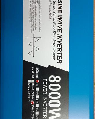 POWGROW INVERTER 8KW Picco, 3,3 kw Continui.