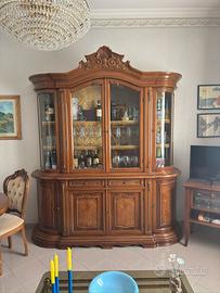 Mobile credenza vetrina in legno