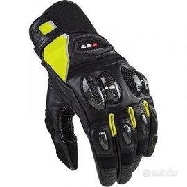 Guanti Moto In Pelle Estivi Ls2 Spark 2 CE Nero Gi