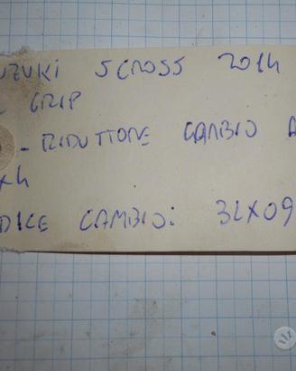 Riduttore suzuki s cross 1,6 benz cambio automat