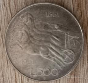 500 lire in argento 1961