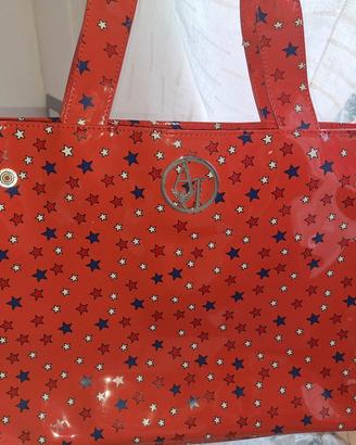 borsa armani jeans rosa fucsia 