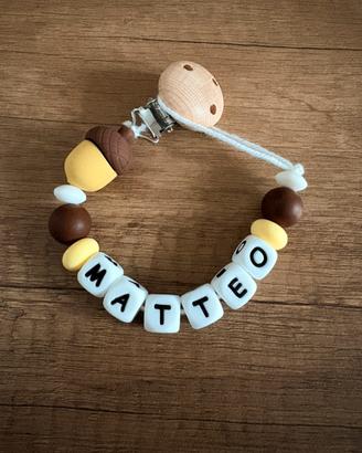 Catenella ciuccio per bambini in silicone