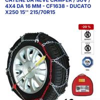 catene furgone o camper 215/70/15