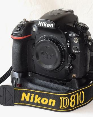 Nikon D810, scatti 22.047, battery grip Patona
