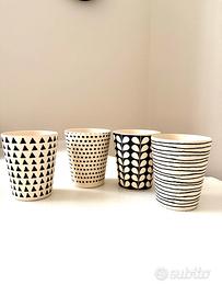 4  bicchieri in bamboo