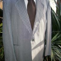 Giacca sartoriale Blue Team t.54 quadretti,anni'90