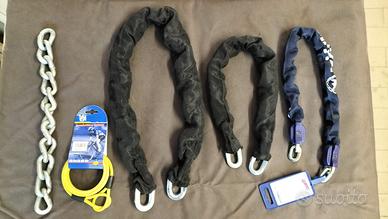 Catene in acciaio cementato e lucchetti