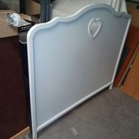 Testiera letto bianca 1 piazza e 1/2