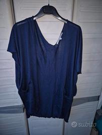 Coprispalla blu - Maglia smanicata