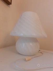 Vecchia Lampada fungo abatj tavolo vintage Murano