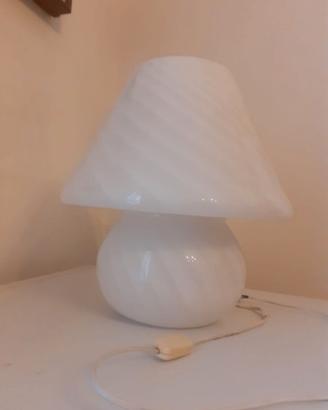 Vecchia Lampada fungo abatj tavolo vintage Murano