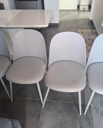 Set 4 sedie DEGHI in propilene Grigio