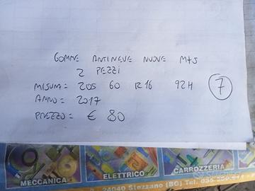 2 GOMME INVERNALI NUOVE M+S 205/60/16 92H