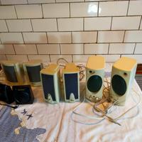 4 SET DI CASSE ACUSTICHE, DUE AMPLIFICATE, DUE NO