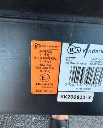 2 seggiolini isofix kinderkraft
