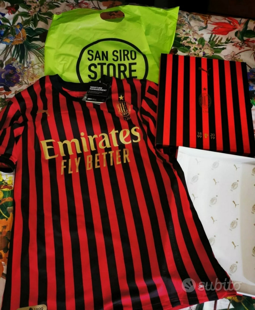 Maglia sale 120 milan